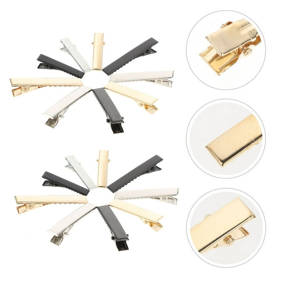 Luxshiny 90Pcs Small Metal Alligator Hair Clips Assorted Colors for Comfortable and Firm Hair Hold