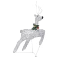 thumbnail image 3 of Outdoor 4 Reindeer n Sleigh Christmas Decoration, 100 LEDs, Cool White, 3 of 7