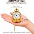 thumbnail image 3 of Vintage Pocket Watch,Stainless Steel Quartz Pocket Watch 14 with Galaxy in Chain, 3 of 7