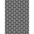 thumbnail image 1 of Ahgly Company Indoor Rectangle Patterned Silver Gray Novelty Area Rugs, 7' x 9', 1 of 6