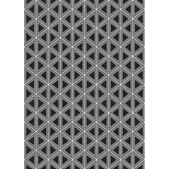 Ahgly Company Indoor Rectangle Patterned Silver Gray Novelty Area Rugs, 7' x 9'