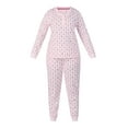 thumbnail image 5 of Aria Women’s Cozy Jersey Henley Pullover and Jogger 2pc Sleepwear Set, Sizes XS-4X, 5 of 6