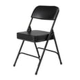 thumbnail image 4 of (2 Pack) NPS 3200 Series Premium 2" Vinyl Upholstered Double Hinge Folding Chair, Black, 4 of 8