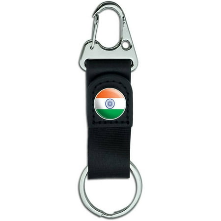 India Indian Flag Belt Clip On Carabiner Leather Keychain Fabric Key (Best Lubricating Gel In India)