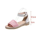 thumbnail image 5 of Sandals Women Comfortable Women's Large Size Flat Rope Sandals Casual Flat Sandals Lady Sandals Pink 39, 5 of 8