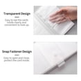 thumbnail image 3 of Transparent Business Card Holder Name Card Book Credit Card Organizer Protector Pages 120 Slots for Office Business, 3 of 7