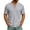Gray, variant on Henley Shirts For Men Short Sleeve Lace Up Boho Tee Tops Casual Summer Hippie Beach Going Out T-Shirt,White,Medium