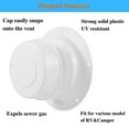 thumbnail image 2 of 2X RV Plumbing Vent Cap RV Roof Vent Cap RV Roof Sewer Vent Cover for 1 to 2 3/8 Inch Pipe HJ403 White, 2 of 3