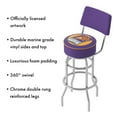 thumbnail image 3 of Miami Heat NBA Padded Swivel Swivel Bar Stool with Back, 3 of 6