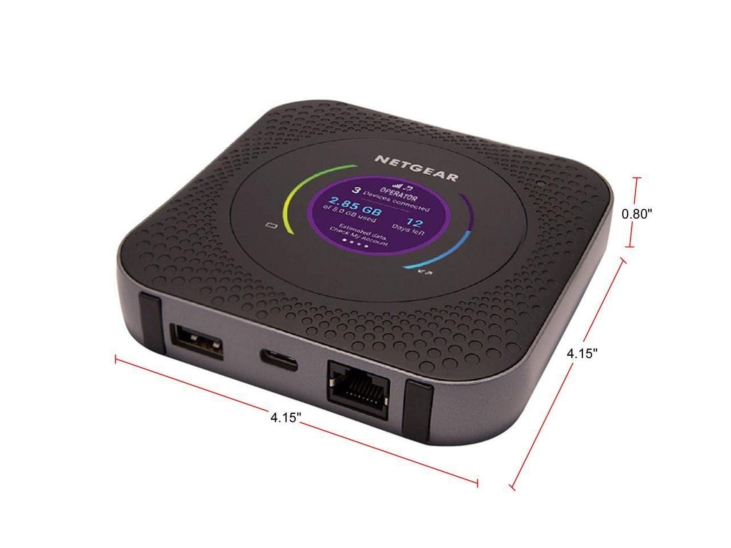 NETGEAR Nighthawk M1 4G LTE WiFi Mobile Hotspot (MR1100-100NAS)  Up to 1Gbps Speed, Works Best with AT&T and T-Mobile, Connects Up to 20 Devices, Secure Wireless Network Anywhere