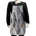 thumbnail image 1 of Abstract Kids Apron, Geometric Diamond Shaped Grunge Granite Rock Facet Forms Ceramic Abstract Print, Boys Girls Apron Bib with Adjustable Ties for Cooking Baking Painting, Pale Grey, by Ambesonne, 1 of 2