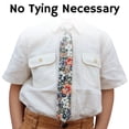 thumbnail image 2 of Otis & Oliver Floral Boys Tie, Orange Child Necktie (Newbury, 2-4 year), 2 of 5