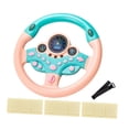 thumbnail image 2 of Volante de juguete para niños, controlador de conducción simulado, volante portátil, juego de coche para niños, juguete con sonido para niños pequeños Rosa, 2 of 8
