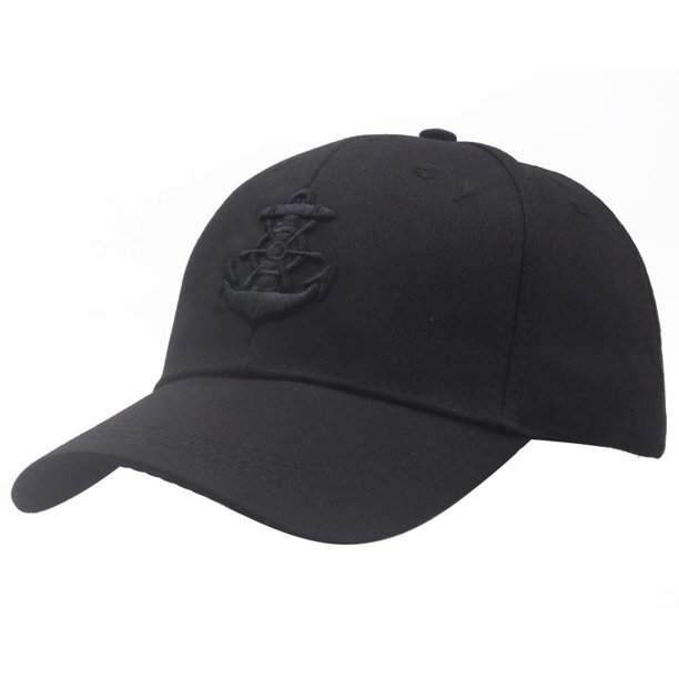 Anchor Baseball Caps For Men Women Cotton Sailor Hat Mens Outdoor Snapback Hip Hop Trucker Hat Black Cap Gorras Dropshipping56-60cm Gao Jinjia LED