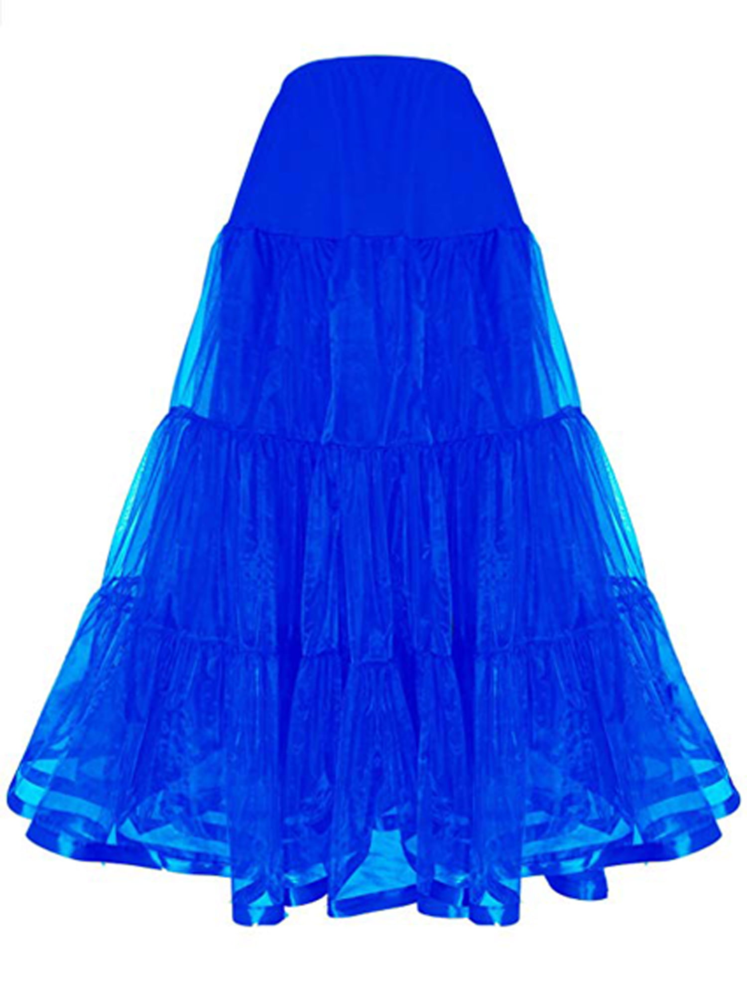 Shimaly Women's Floor Length Wedding Petticoat Long Underskirt for Formal Dress S-3XL 