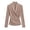 Khaki, variant on Bxsruta Women's Long Sleeve Wrap Top V Neck Ruched Blouse Slim Fit Workwear Shirt