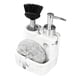 thumbnail image 5 of Dispensador de jabón 3 en 1, accesorios de cocina duraderos con bola de limpieza y cepillo, bomba de líquido premium, contenedor de prensa., 5 of 9