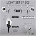 thumbnail image 2 of Wintergreen Lighting C7 Purple OptiCore Smooth LED Pathway Light Kit, 50 Lights, 12" Spacing, Black Wire, 50 ft, 2 of 8