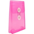 thumbnail image 3 of JAM Paper Plastic Envelopes, 4.3x6.3, Fuchsia Pink, Button String, Open End, 12/Pack, 3 of 4