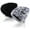 Black, White, variant on 2 Pack Fashion Distressed Knitted Beanie Fuzzy Winter Cap Outdoor Warm Beanie Hat for Men Women