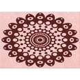 thumbnail image 1 of Ahgly Company Indoor Rectangle Patterned Pink Area Rugs, 3' x 5', 1 of 6
