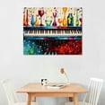 thumbnail image 2 of Nawypu  Music Canvas Wall Art Piano Painting Pictures Prints Colorful Musical Artworks for Home Studio Music Room Vintage Bar Decor, 2 of 4