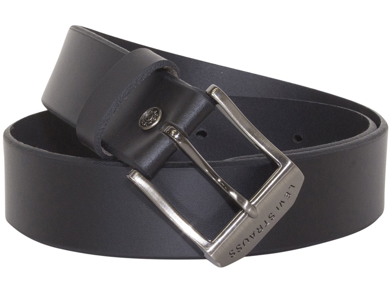 Levi's Men's Genuine Bridle Leather Belt Beveled Edge Black Sz: 30 11LV0204  