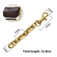 thumbnail image 2 of 2 piezas de extensores de correa de bolso, cadena extensora de bolso para bolso de hombro, extensor de correa de cadena de metal, accesorio extensor de bolso de repuesto, 2 of 5