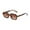 Brown, variant on Polarized Sunglasses-Womens Plastic Trendy Classic Square 70S 80S 90S Vintage Shades Double Bridge Aviators Pink One Size