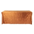 thumbnail image 1 of Velvet Tablecloth 90"X156" Rectangular Table Cover Seamless Terracotta for Weddings, Season Decor, Holiday Celebration, Birthday Party, and Ballroom Gala, 1 of 5