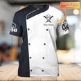 thumbnail image 2 of Camiseta de Chef life para hombre, camisa con nombre personalizado, 3D, impresa en toda la prenda, Unisex, regalo para Chef, Camiseta deportiva informal, DW50Adult size 4XL Gao Jinjia LED, 2 of 2