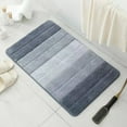 thumbnail image 4 of Thick Shower Mat Gradient Color Bath Mat Modern Quick Drying Soft Anti-slip Thick Super Absorbent Entry Door Shower Rug Floor Pad for Bathroom, 4 of 8
