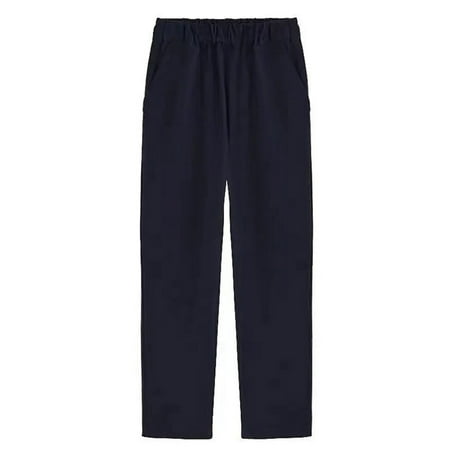 

LIZENG Boys Spring and Fall Suit Pants Elementary School Students School Pants Elastic Waist Performance School Pants for Autumn Outdoors Daily Wear