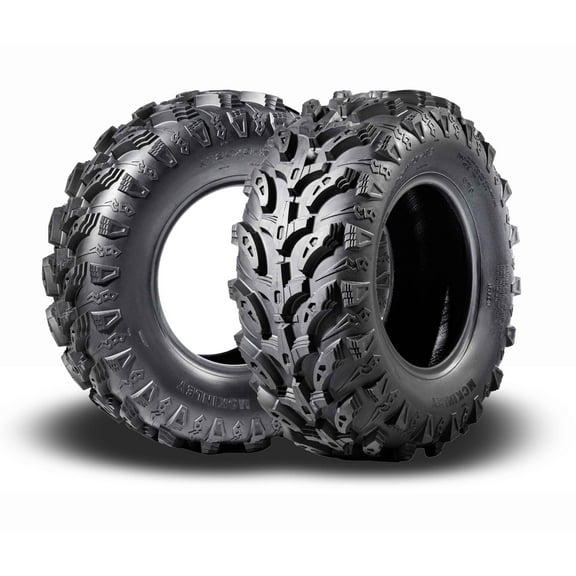MCKINLEY UTV ATV Tires 25X10-12 6-Ply Super Mud 25X10X12 All Terrain X611, Set 2