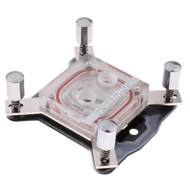 Milaget Acrylic Red Copper Baseboard Water Cooling Block for 1150 1151 1155 1156