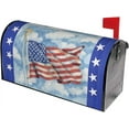 thumbnail image 3 of Independence Day Mailbox Covers Magnetic Standard Size 18" X 21" Patriotic American Flag Mailbox Covers Magnetic Mailbox Covers Mailbox Wraps Post Box Cover Decor for Garden Yard Home, 3 of 6