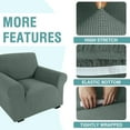 thumbnail image 4 of KALAKALA Chair Slipcover with Ottoman Cover, Stretch Sofa Cover with Ottoman Slipcovers Removable Washable Armchair Covers Non Slip Furniture Protector, 4 of 6