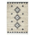 thumbnail image 2 of Nourison Scandinavian Shag Shag Ivory/Blue 5'3" x 7'9" Area Rug, (5x8), 2 of 9