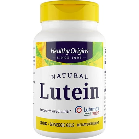 Healthy Origins Lutein 20 mg Vegetarian Softgels, 60 Ct