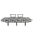 thumbnail image 3 of Cat Futon Couch, Black Silhouettes in Different Positions Friendly Furry Feline Domestic Pet, Daybed with Metal Frame Upholstered Sofa for Living Dorm, Loveseat, Black White, by Ambesonne, 3 of 4