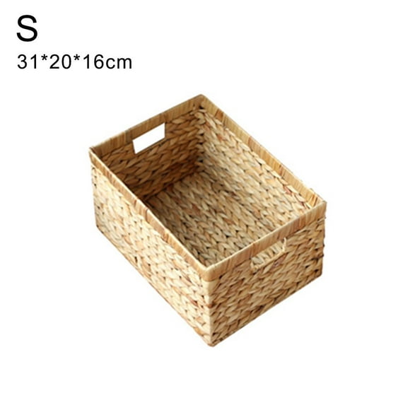 Storage Baskets Small Willow Rectangular Handmade Basket Comestic Storage Wicker Storage Basket with Liner
