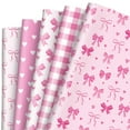 thumbnail image 1 of Envoltorio de regalo JarthenaAMCS rosa con lazo, 10 hojas, 50 x 70 cm, 1 of 7