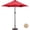 Red, variant on Alden Design 7.5FT LED Patio Umbrella with 6 Ribs & 18 LED Solar Lights + Patio Umbrella Base,Tan