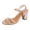 Gold, variant on KEGIRLOM Women's Fashionable Casual Spring And Summer Versatile Plus Size Beach Solid Color Round Toe Open Toe High Heels Sandals Gold 9