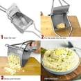 thumbnail image 4 of Potato Ricer Stainless Steel Potato Masher, Food Ricer, Fruit and Vegetables Press,Manual Masher Ricer Kitchen Tool,Manual Ricer Crusher Fruit Lemon Squeezer for Kitchen Use, 4 of 9