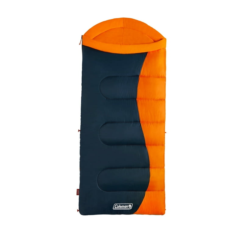 Coleman Montauk 20°F Big and Tall Sleeping Bag, Tiger Lily