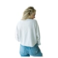 thumbnail image 2 of Women's Gameday Social White Illinois Fighting Illini Phipps Cropped Sweatshirt, 2 of 3