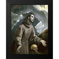 thumbnail image 2 of Greco, El 12x14 Black Modern Framed Museum Art Print Titled - St. Francis Receiving the Stigmata, 2 of 5