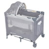 Baby Trend Mini Nursery Center™ Playard with Bassinet and Travel Bag - Dotted Diamond Gray - Gray
