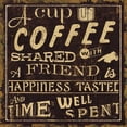 thumbnail image 2 of Pela Studio 20x20 White Modern Wood Framed Museum Art Print Titled - Coffee Quote I, 2 of 4